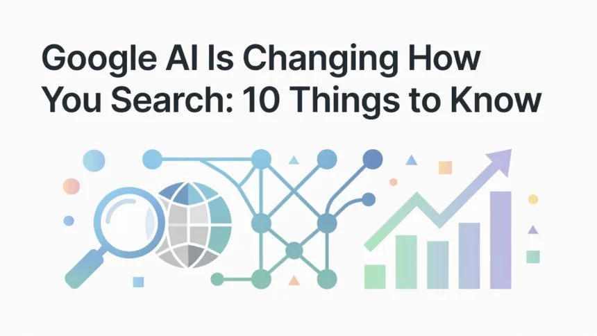 Professional header image for list-based article: Google AI Is Changing How You Search: 10 Things to Know