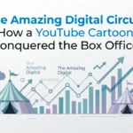 Professional header image for industry analysis: The Amazing Digital Circus: How a YouTube Cartoon Conquer...