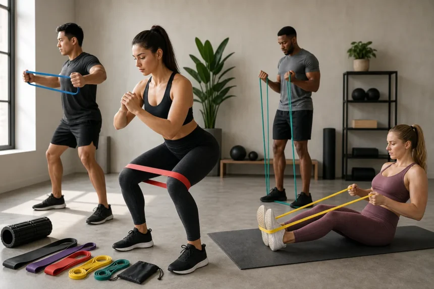 Editorial illustration for Best Resistance Bands for Every Workout